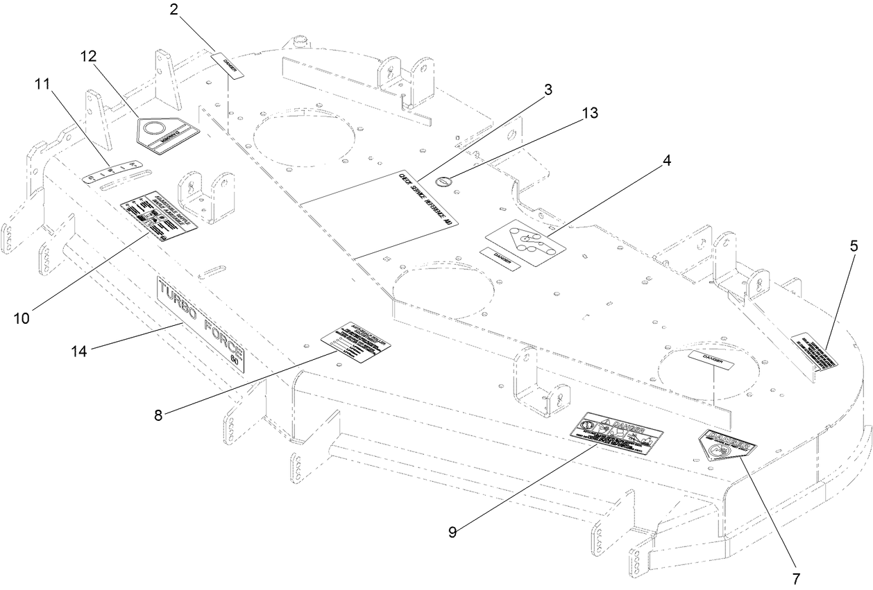 Deck Decal Assembly No. 117-3857