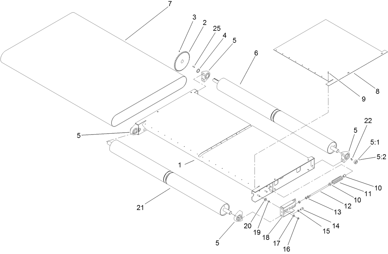 Slider Bed and Roller Assembly