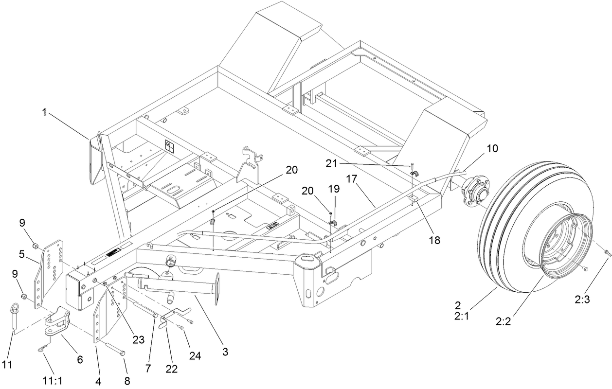 Frame and Wheel Assembly