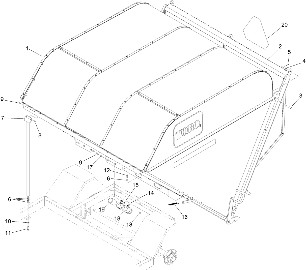 Hopper Mounting Assembly