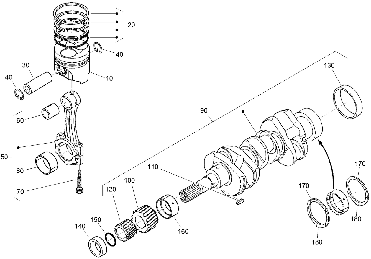 Piston and Crankshaft Assembly