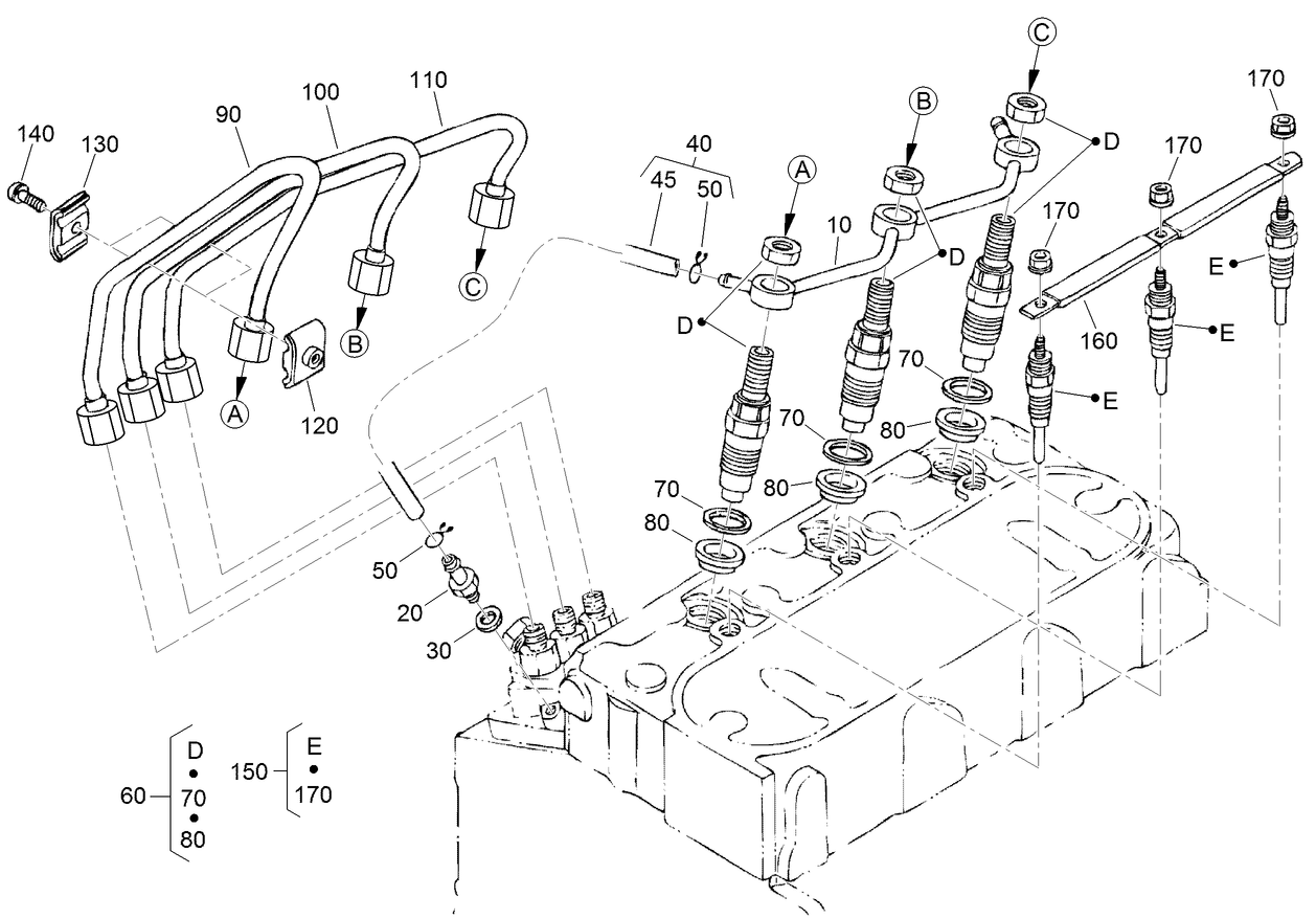 Nozzle Holder and Glow Plug Assembly