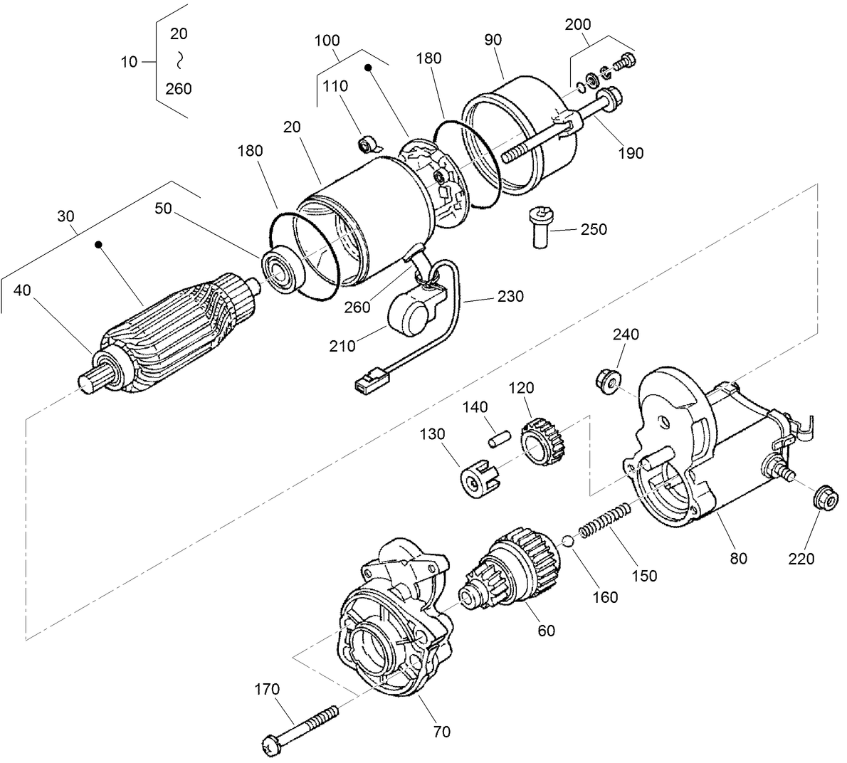 Starter Component Assembly