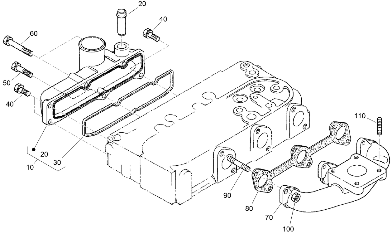 Inlet and Exhaust Manifold Assembly