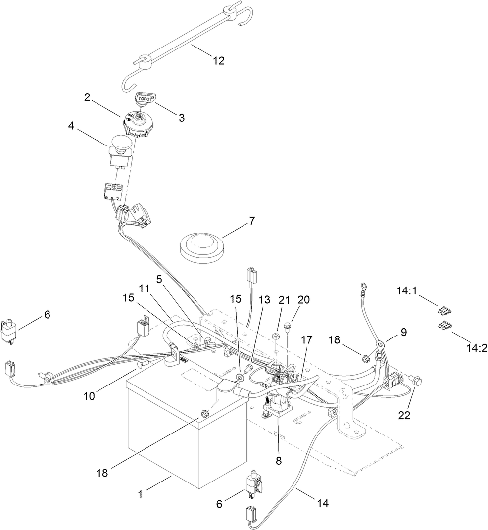 Battery and Electrical Assembly