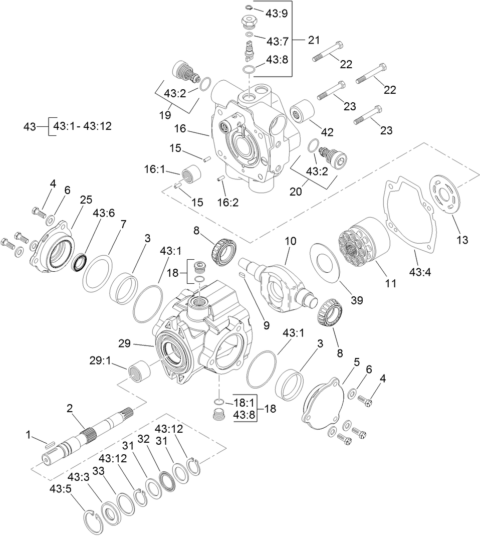 Hydraulic Pump Assembly No. 104-4890
