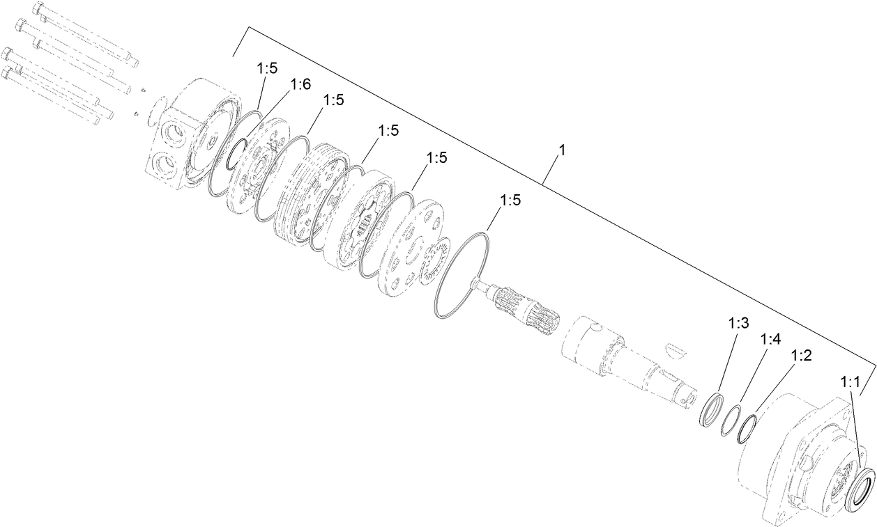 Left Hand Wheel Motor Assembly No. 117-4303