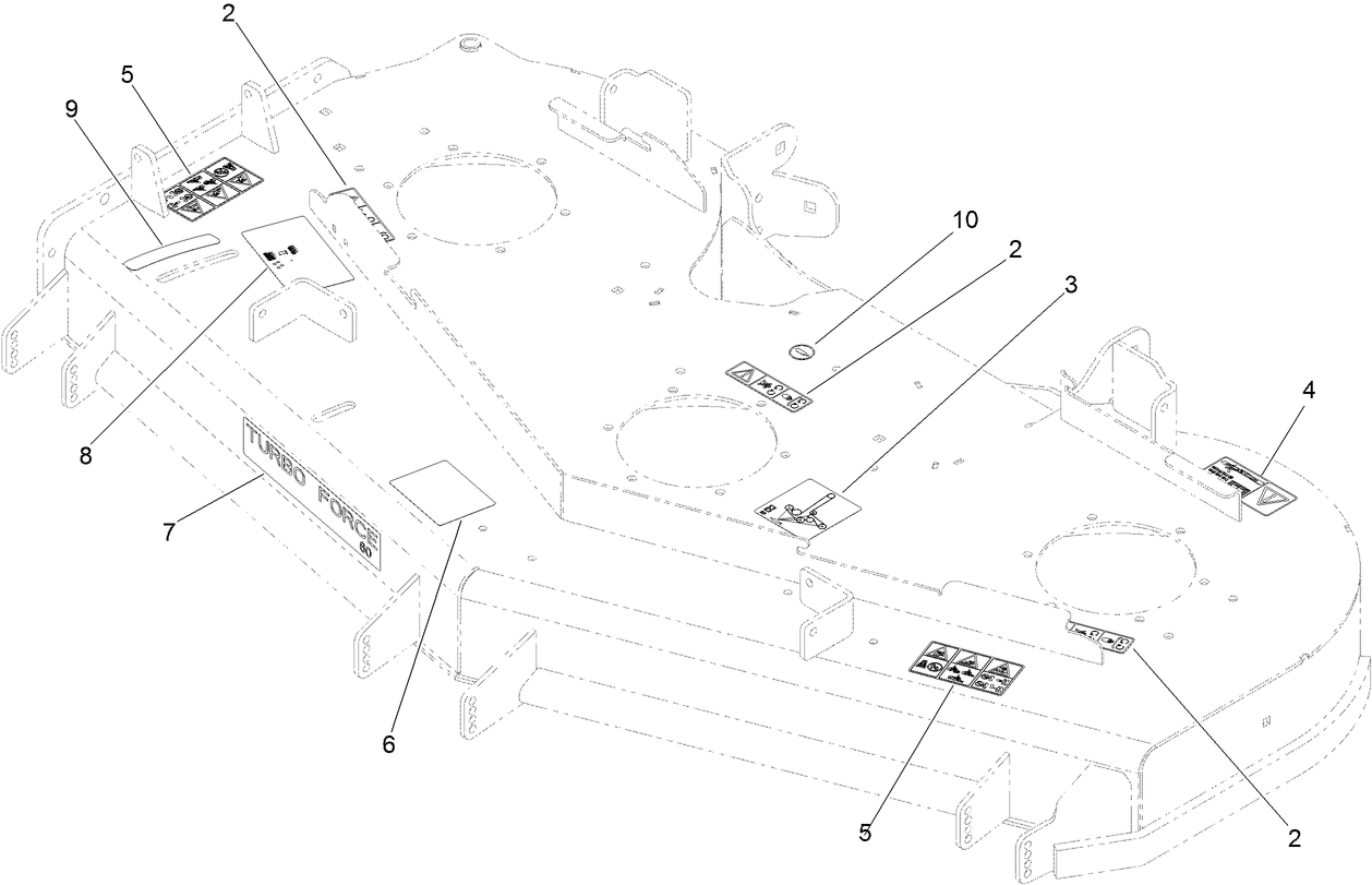 Deck Decal Assembly No. 117-3800