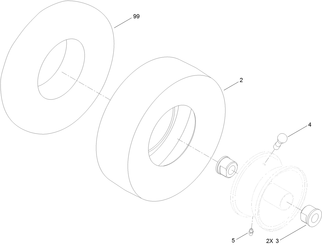 Wheel and Tire Assembly No. 115-2554