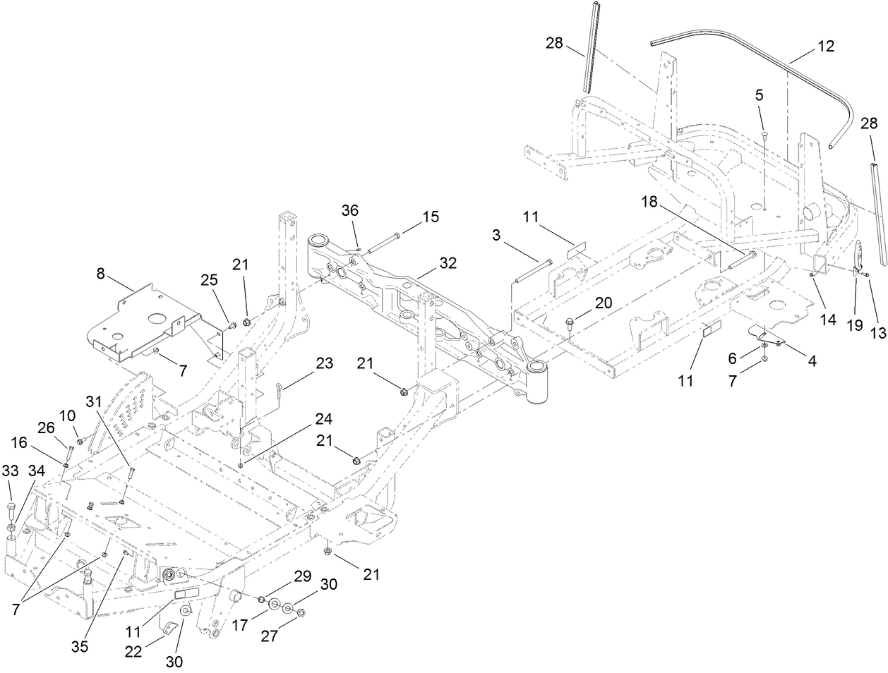 Frame and Axle Assembly