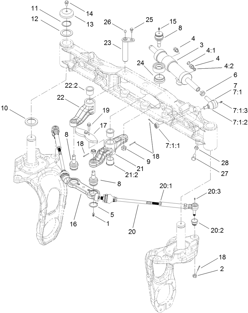 Rear Steering Assembly