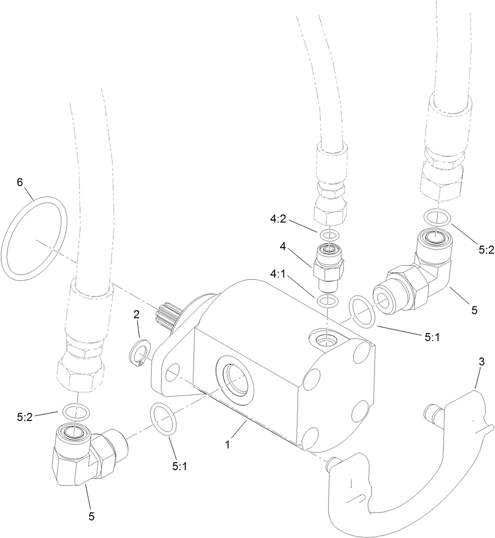 Hydraulic Mow Reel Motor Assembly