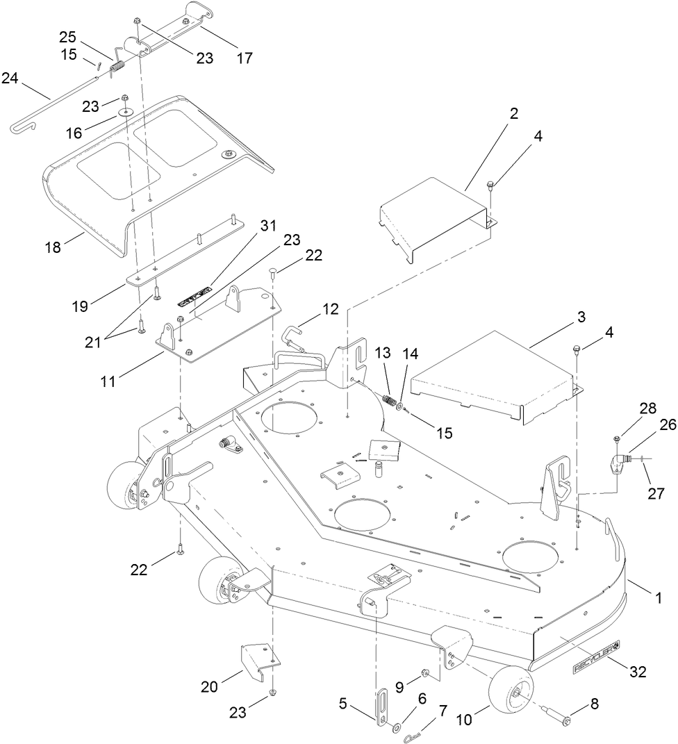 54 Inch Deck Assembly