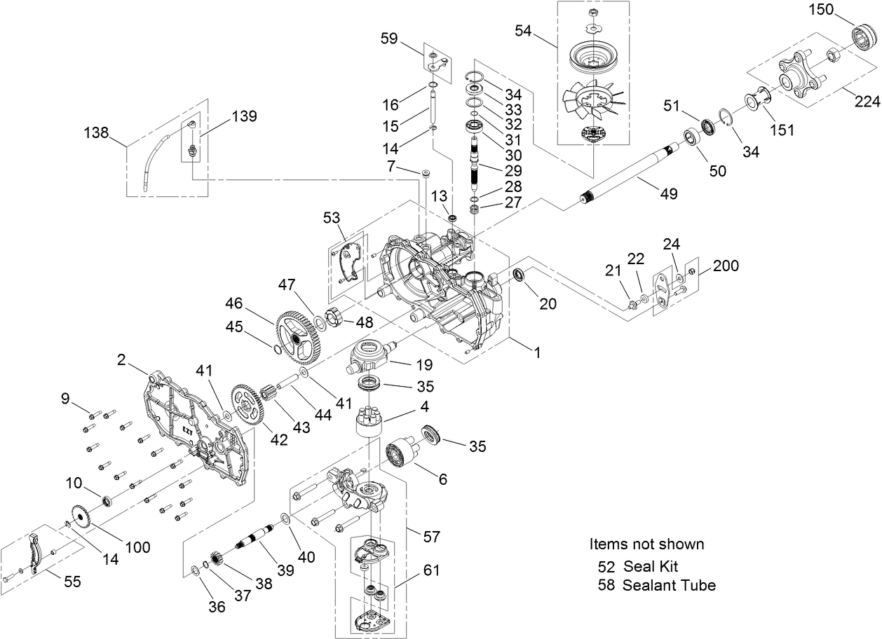 RH Hydro Transaxle Assembly No. 119-3351