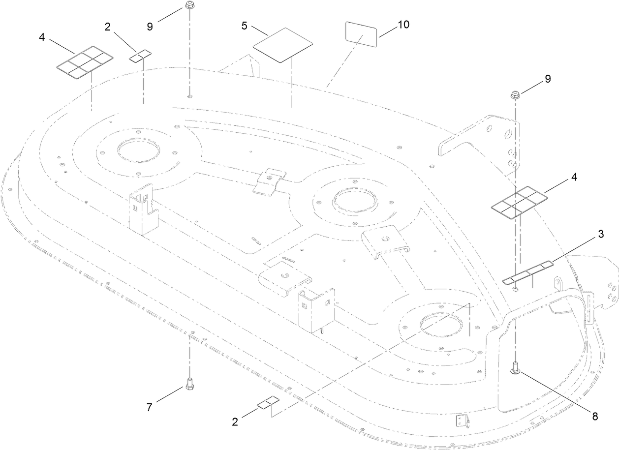 50 Inch Deck Decal Assembly No. 119-8841