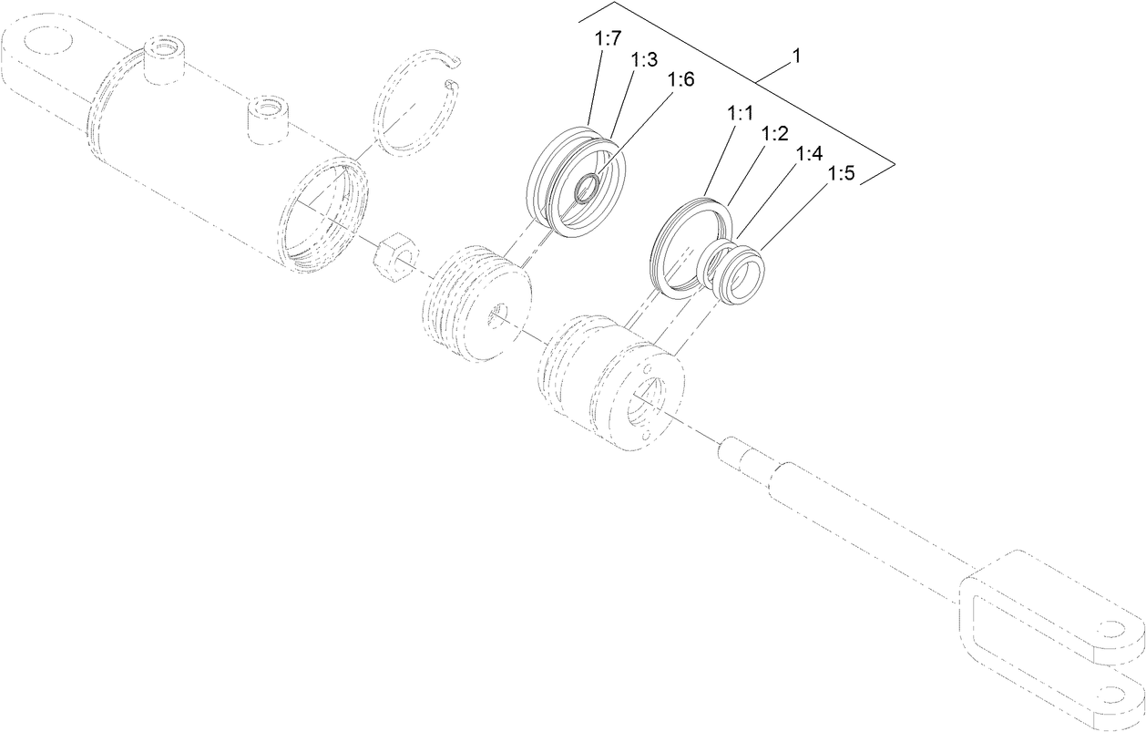 Hydraulic Cylinder Assembly No. 119-8128