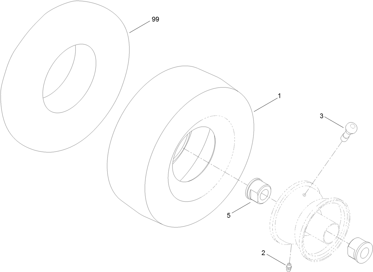 Caster Wheel Assembly No. 120-5515