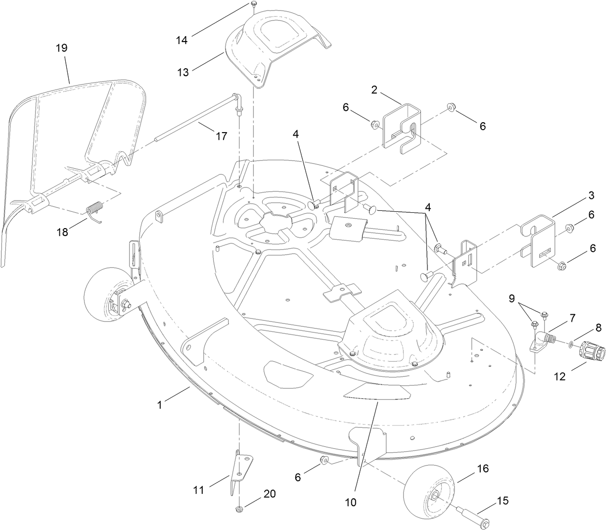 42 Inch Deck Assembly