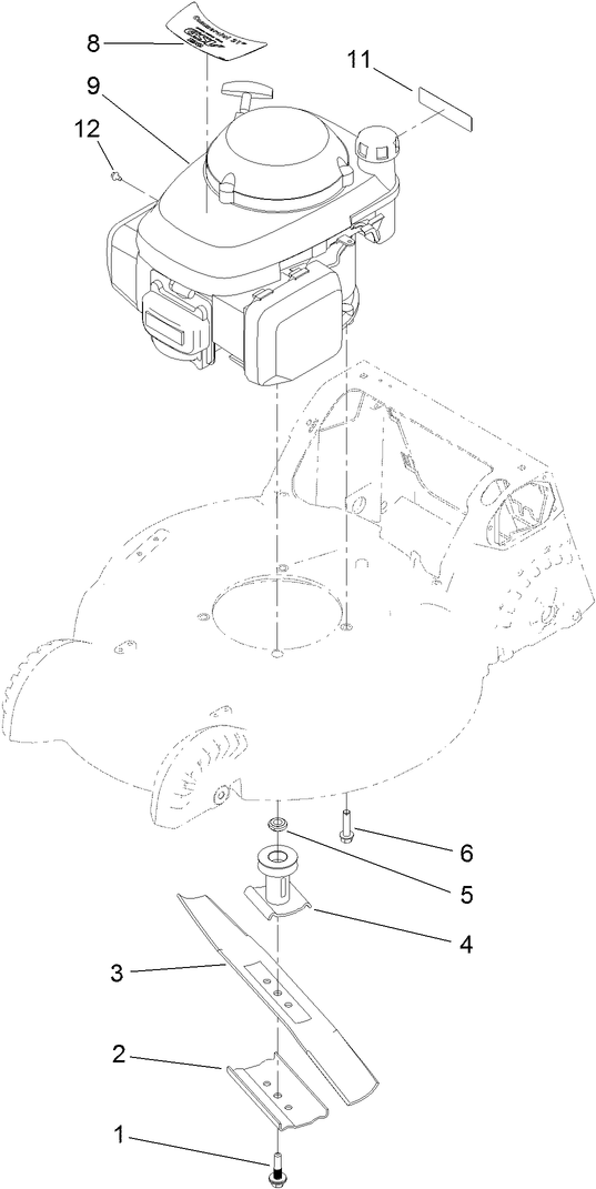 Engine and Blade Assembly