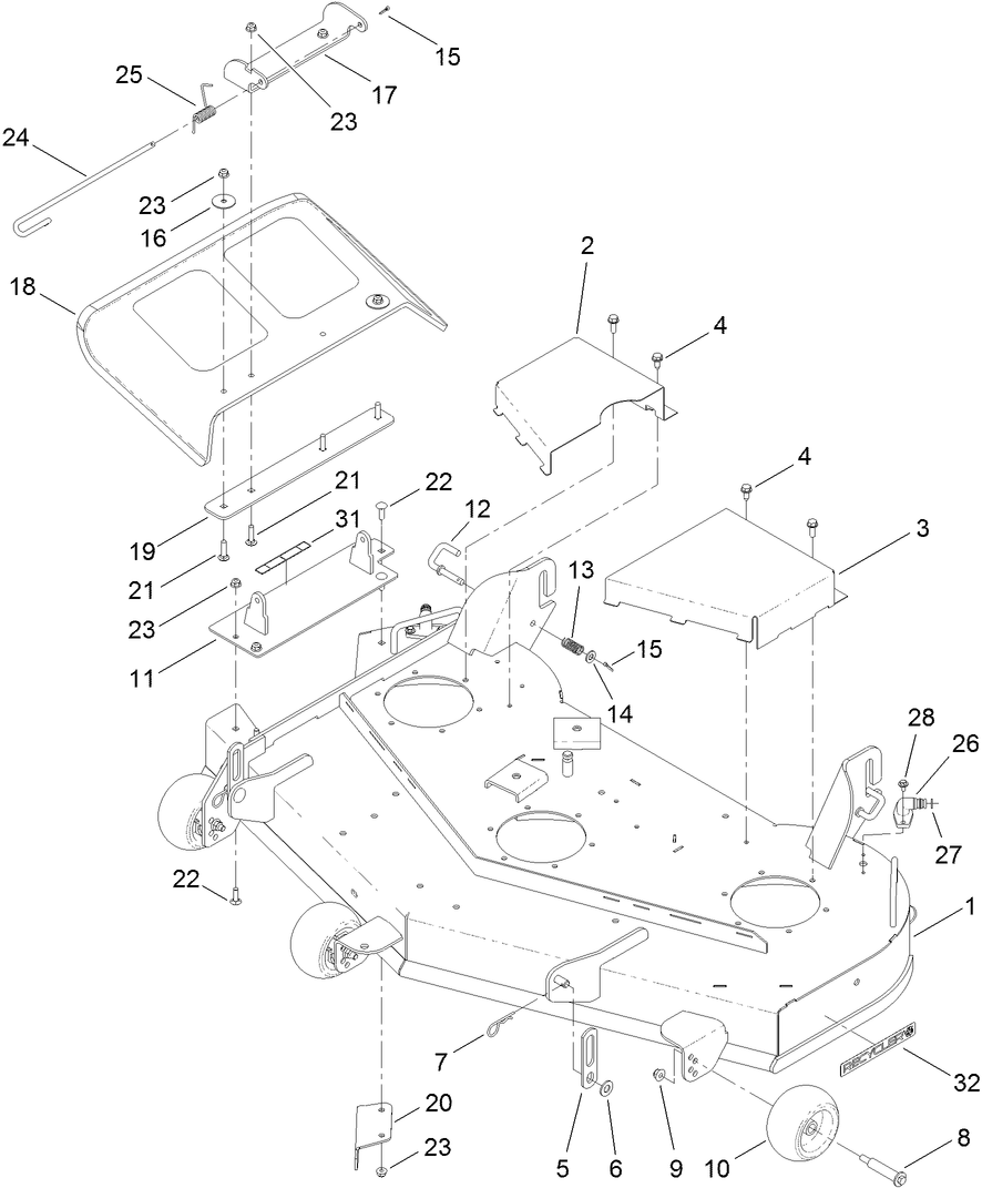 48 Inch Deck Assembly