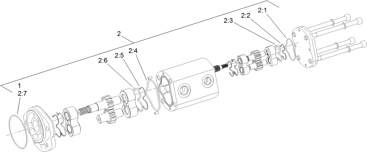 Hydraulic Gear Pump Assembly No. 114-9956