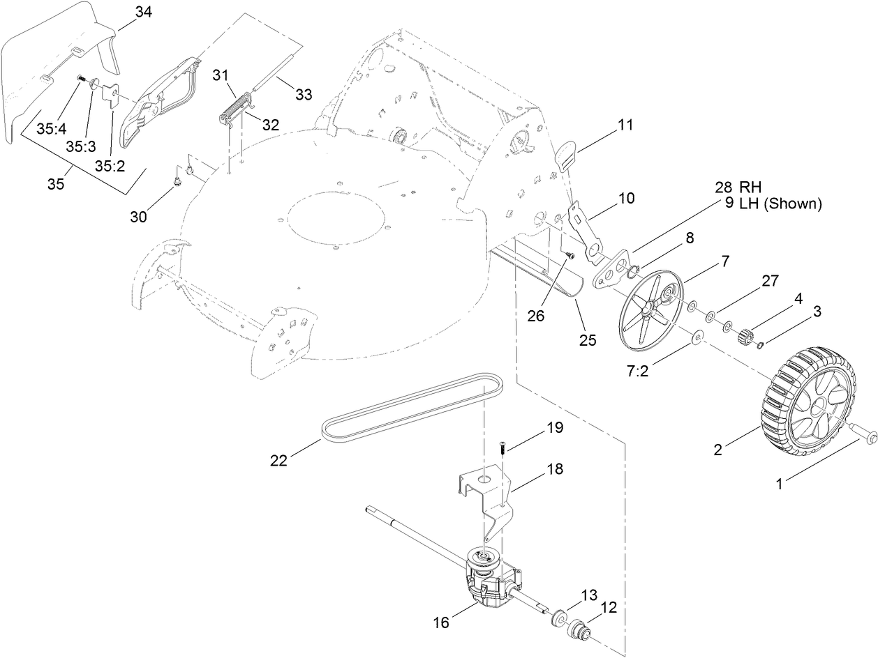 Rear Axle and Transmission Assembly
