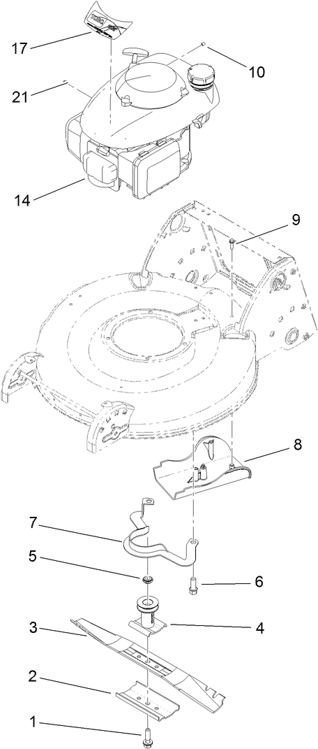 Engine and Blade Assembly