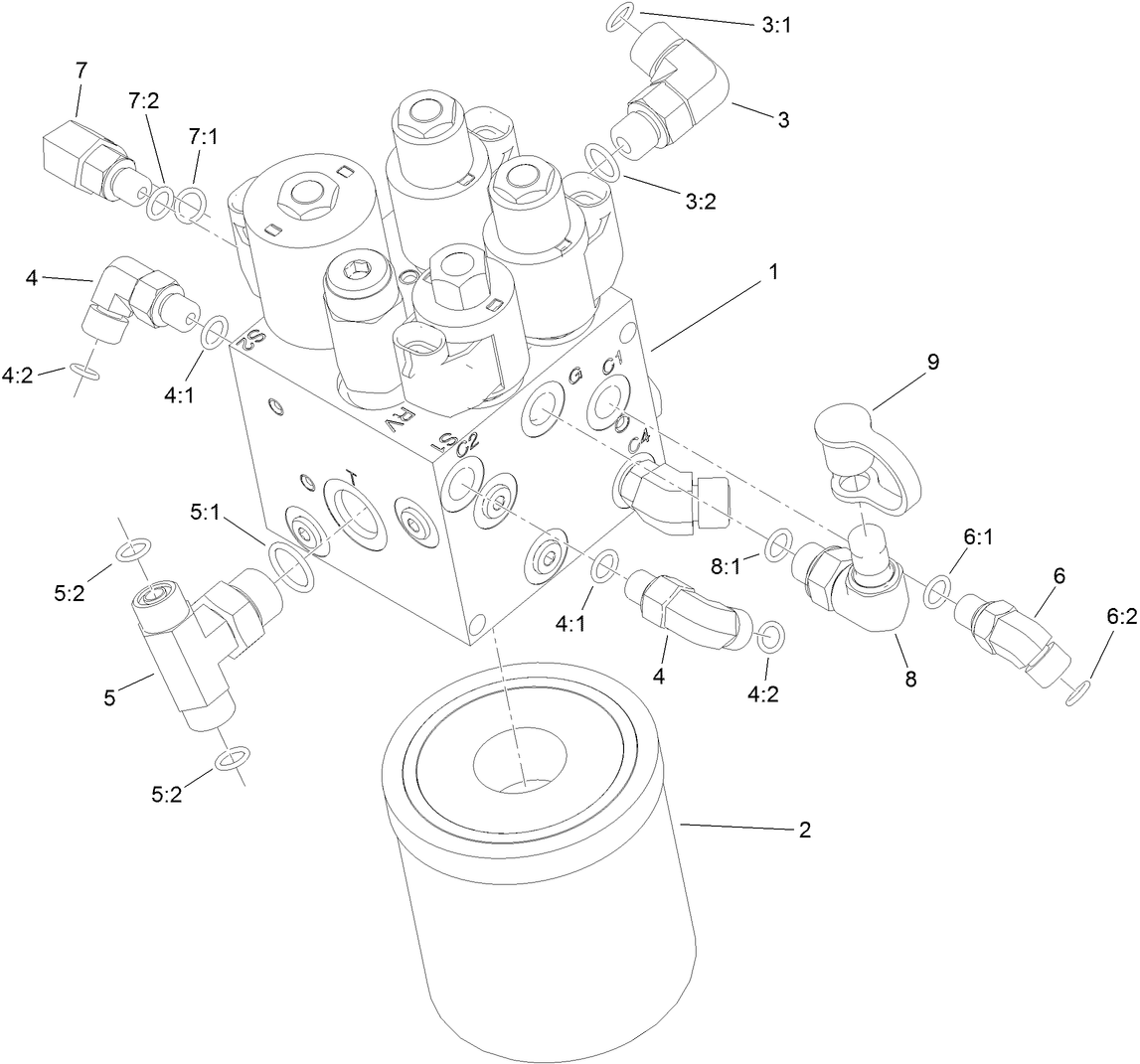 Hydraulic Lift Manifold Assembly