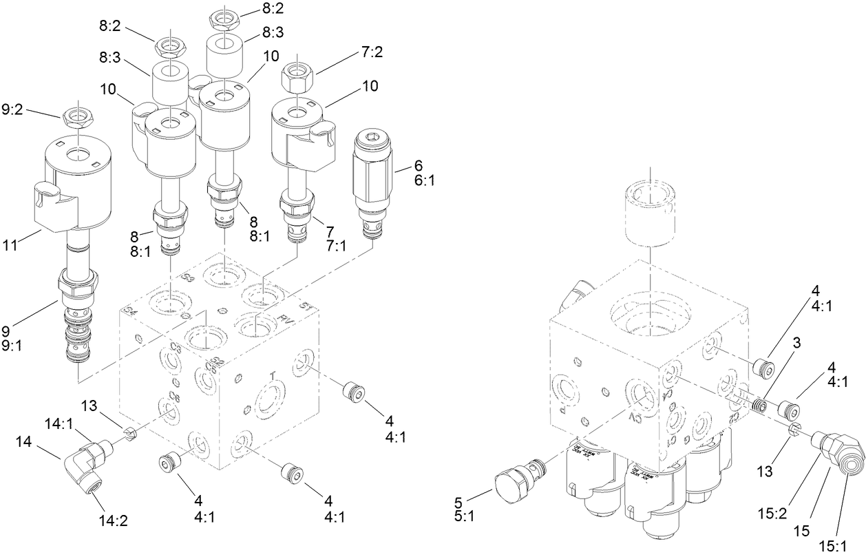 Hydraulic Lift Manifold Assembly No. 125-5187