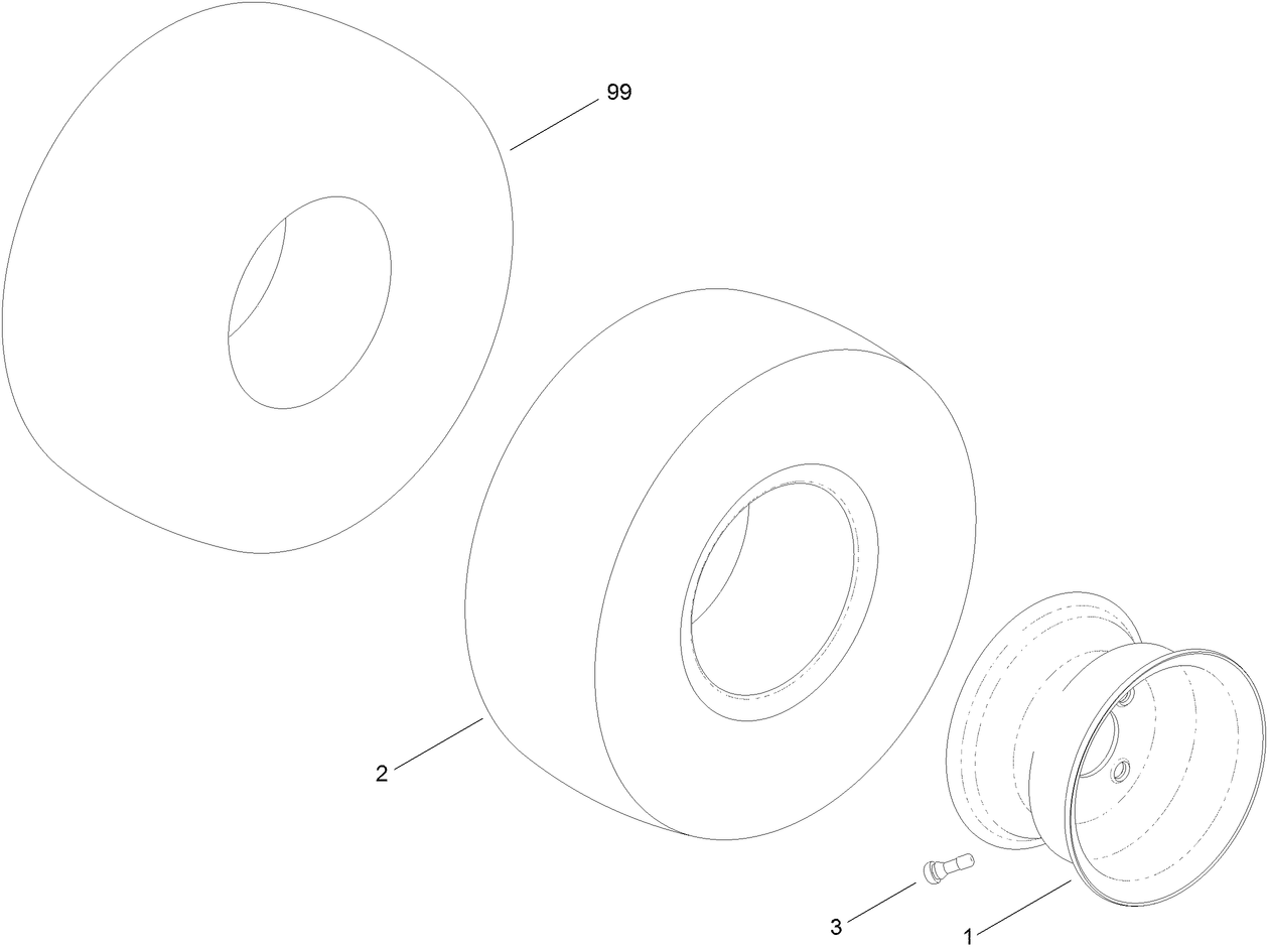 Wheel and Tire Assembly No. 119-3465