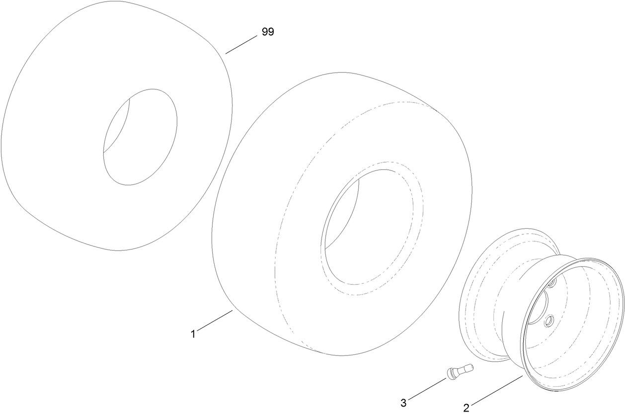 Wheel and Tire Assembly No. 120-5523