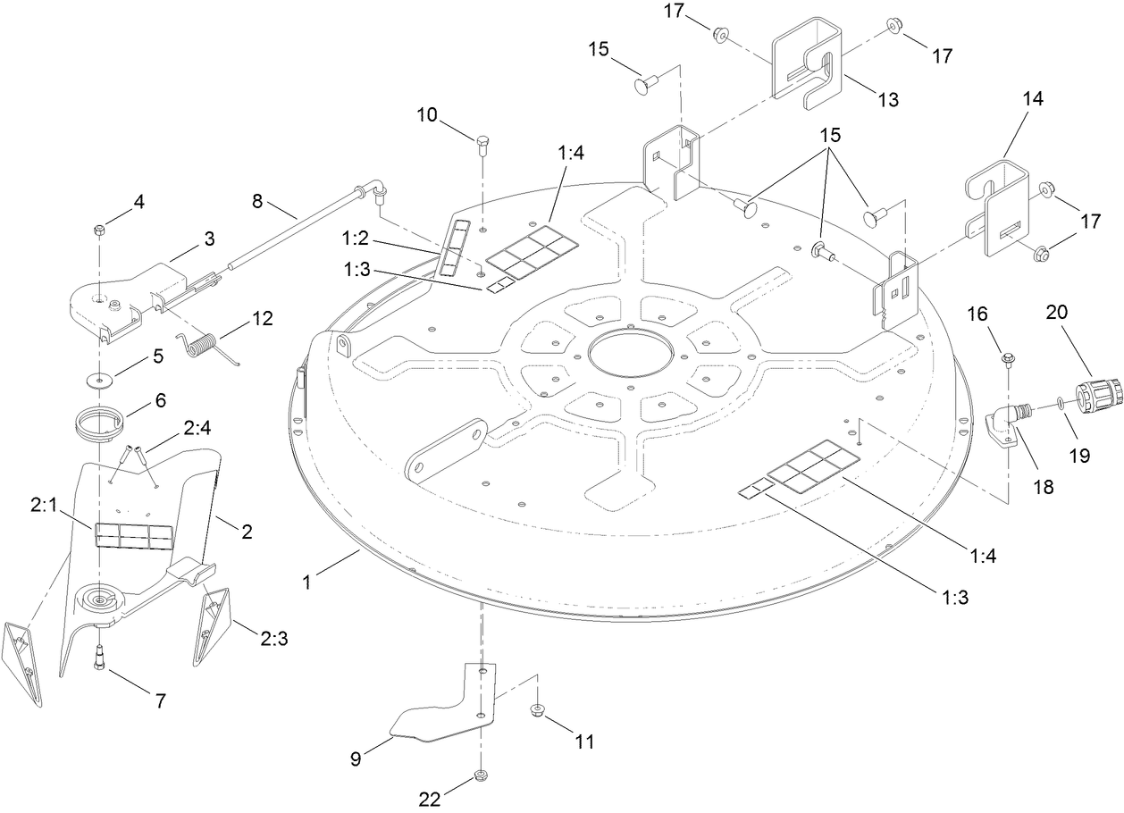 32 Inch Deck Assembly