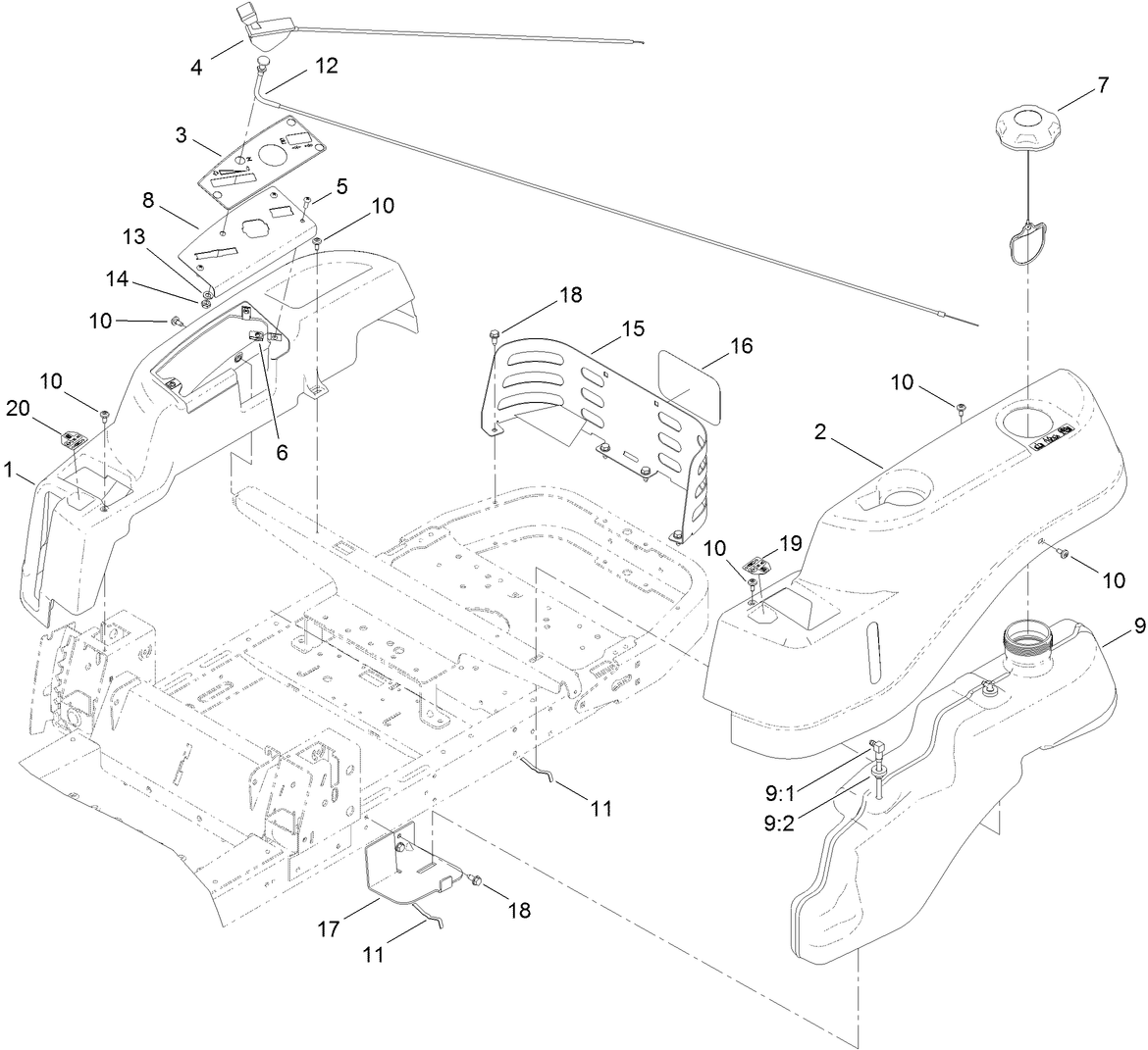Body Styling and Fuel Pod Assembly