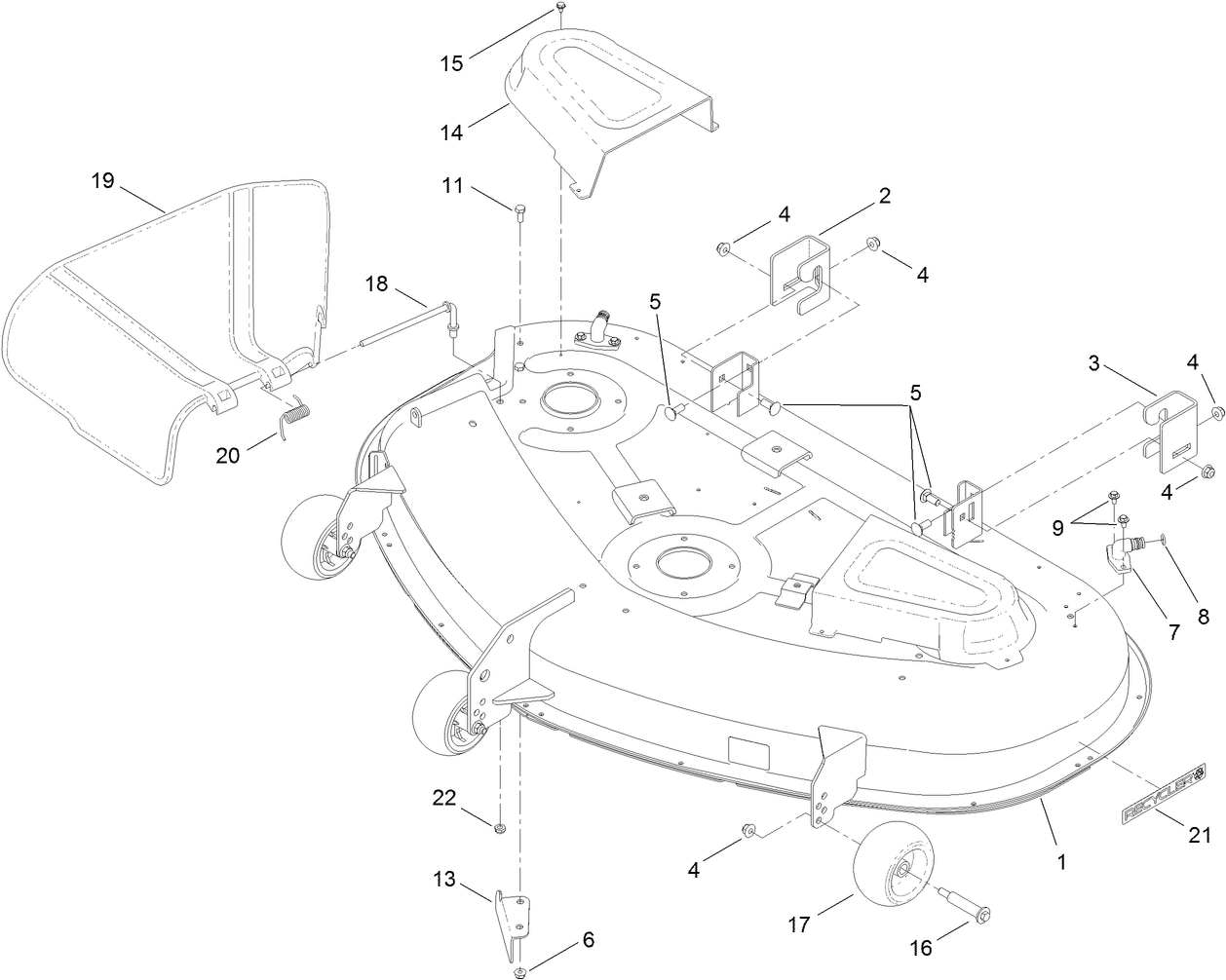50 Inch Deck Assembly