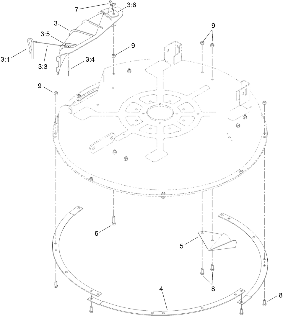32 Inch Deck Baffle Assembly