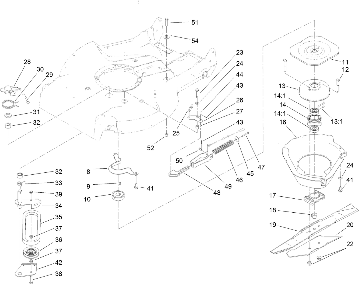 Blade Brake Clutch Assembly
