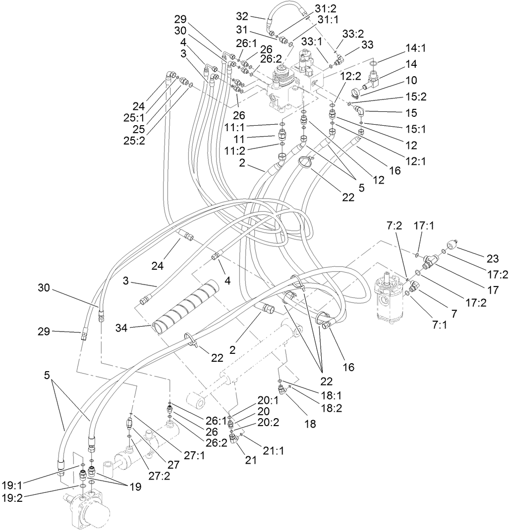 Hydraulic Routing Assembly