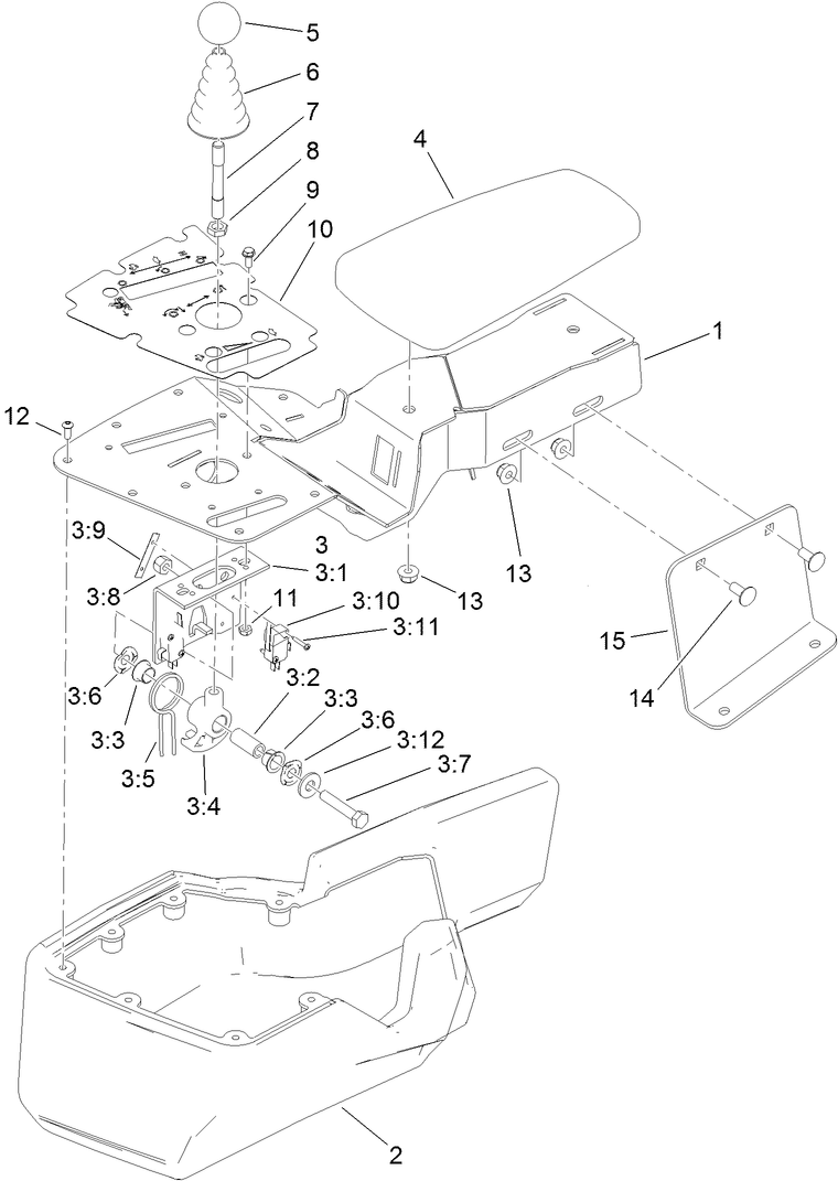 Console and Reel Control Assembly