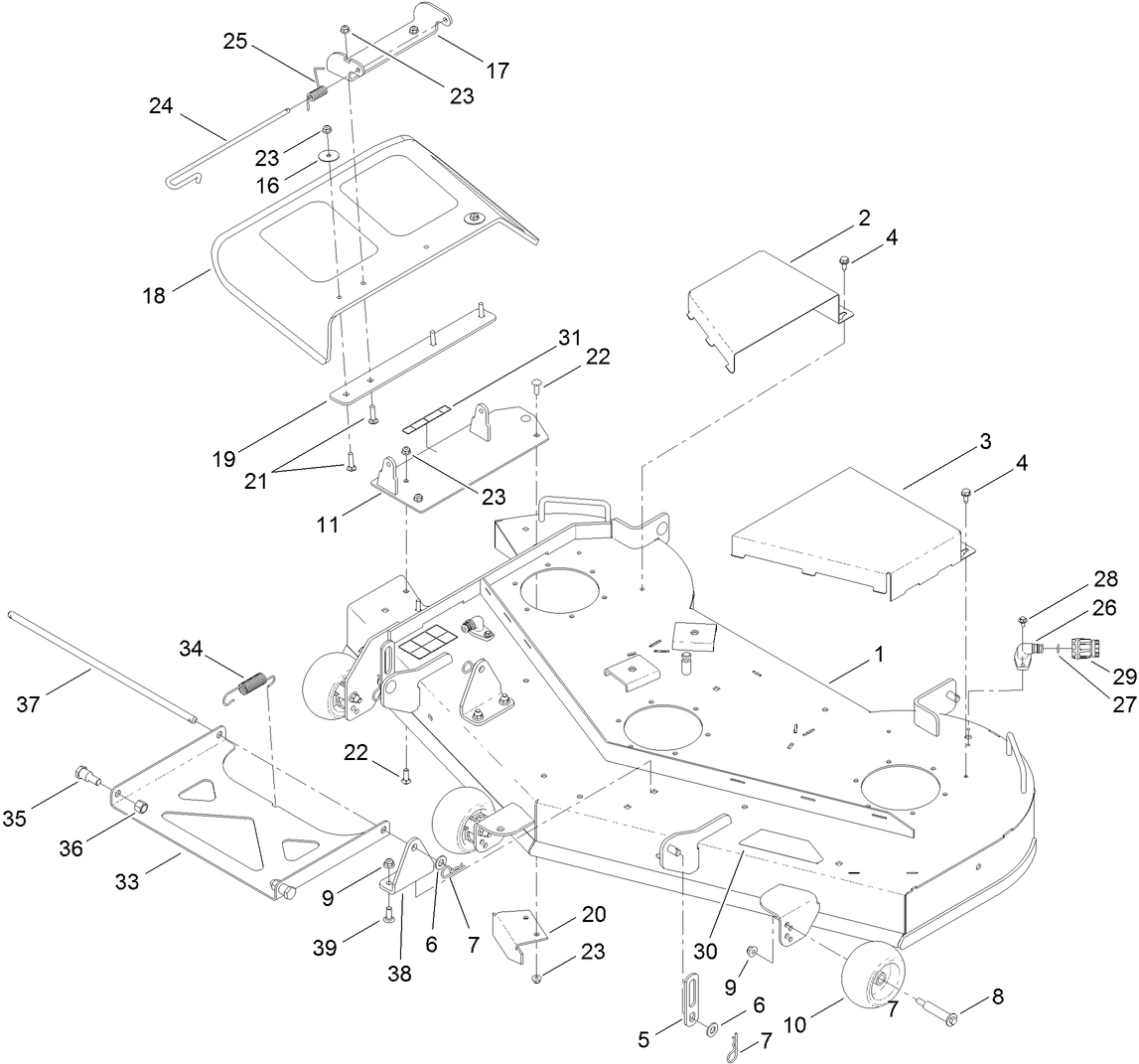 54 Inch Deck Assembly