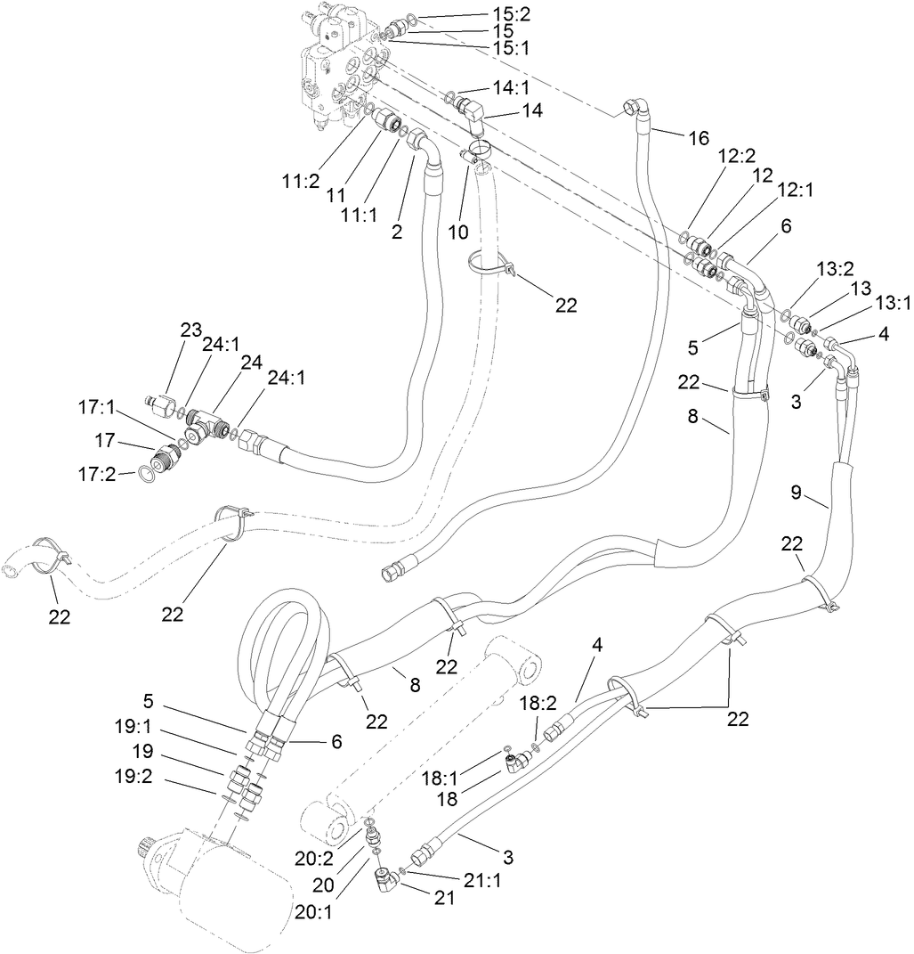 Hydraulic Routing Assembly