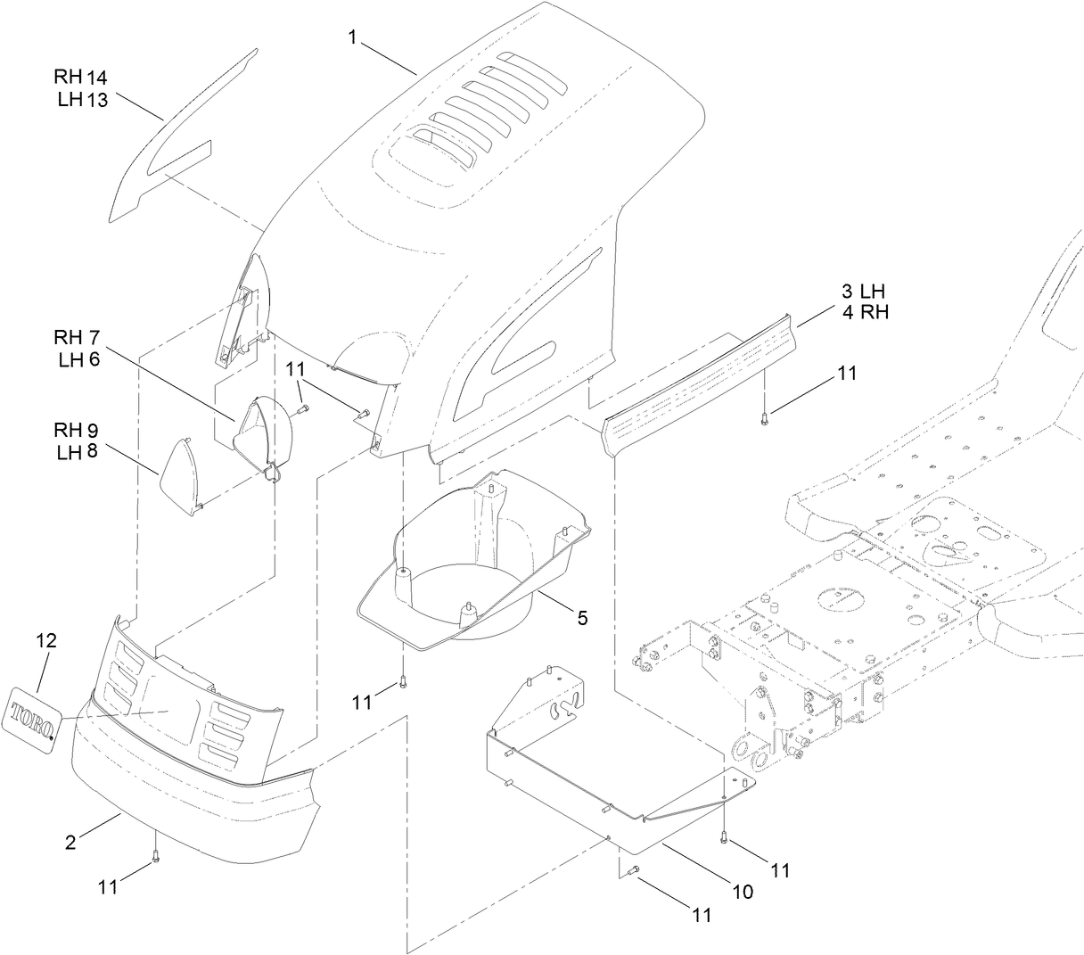 Hood and Grill Assembly