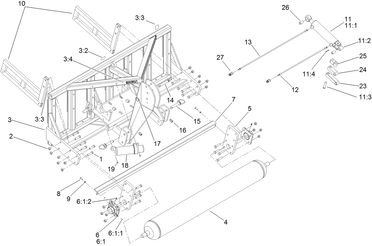Frame and Roller Assembly