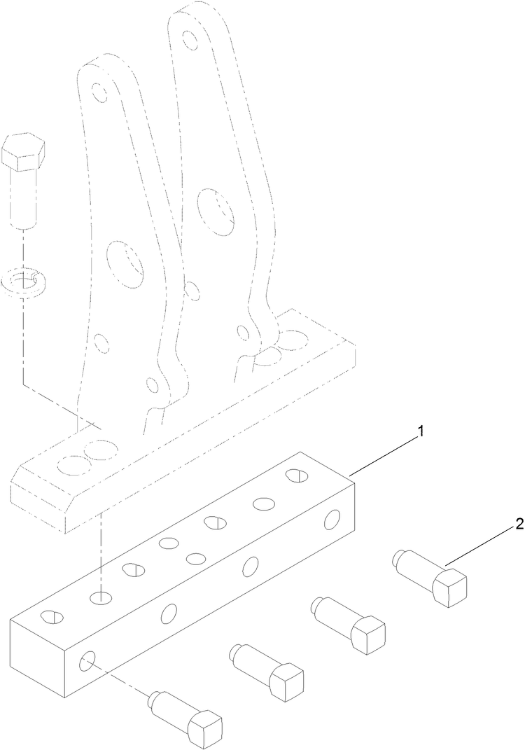 4-3/8 or 5/16 Tine Head Adapter Kit No. 117-7196