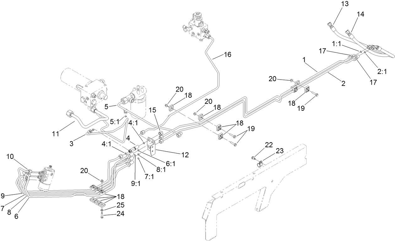 Steering Hydraulic Line Assembly