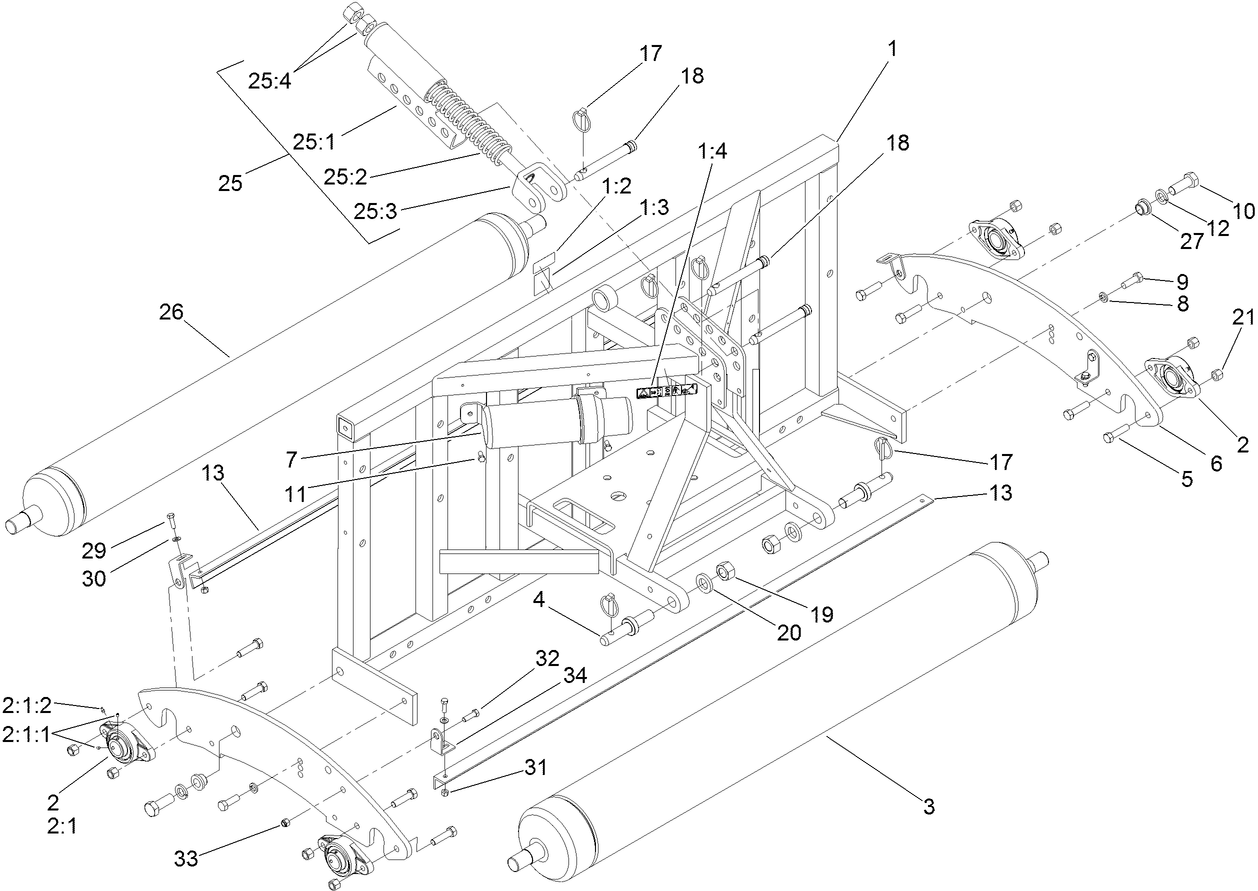 Frame and Roller Assembly
