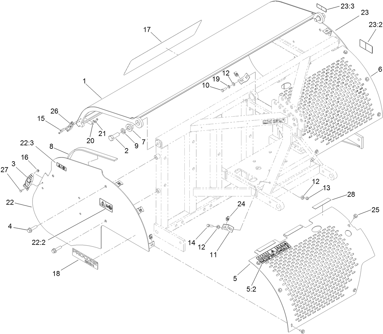 Screen and Hood Assembly