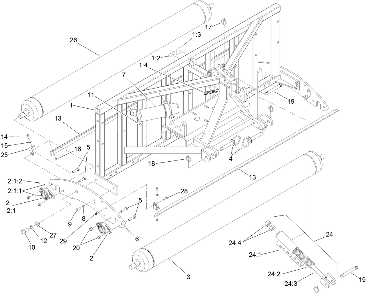 Frame and Roller Assembly