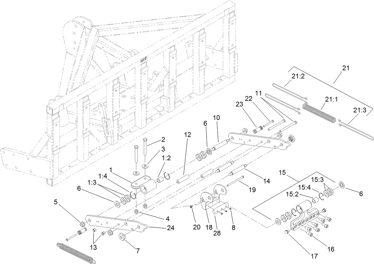 Lower Arm and Hinge Assembly