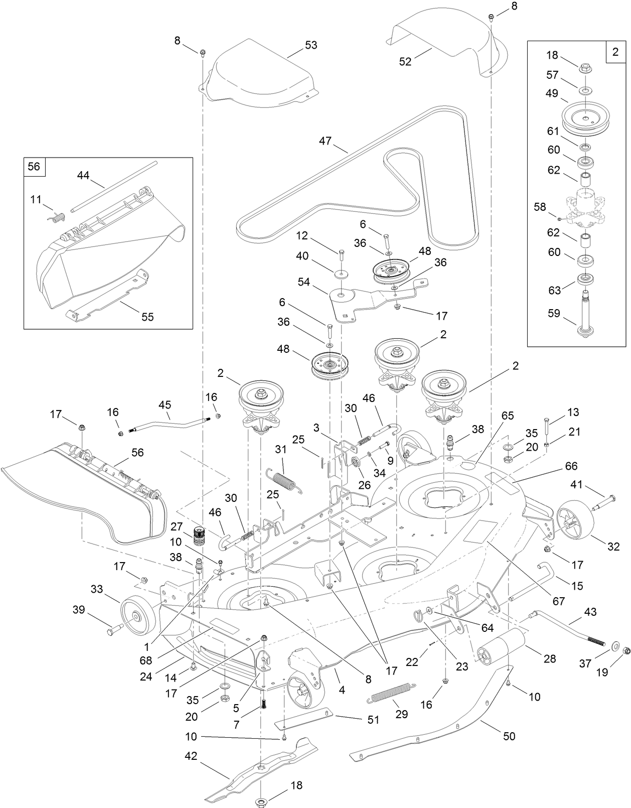 50 Inch Deck Assembly