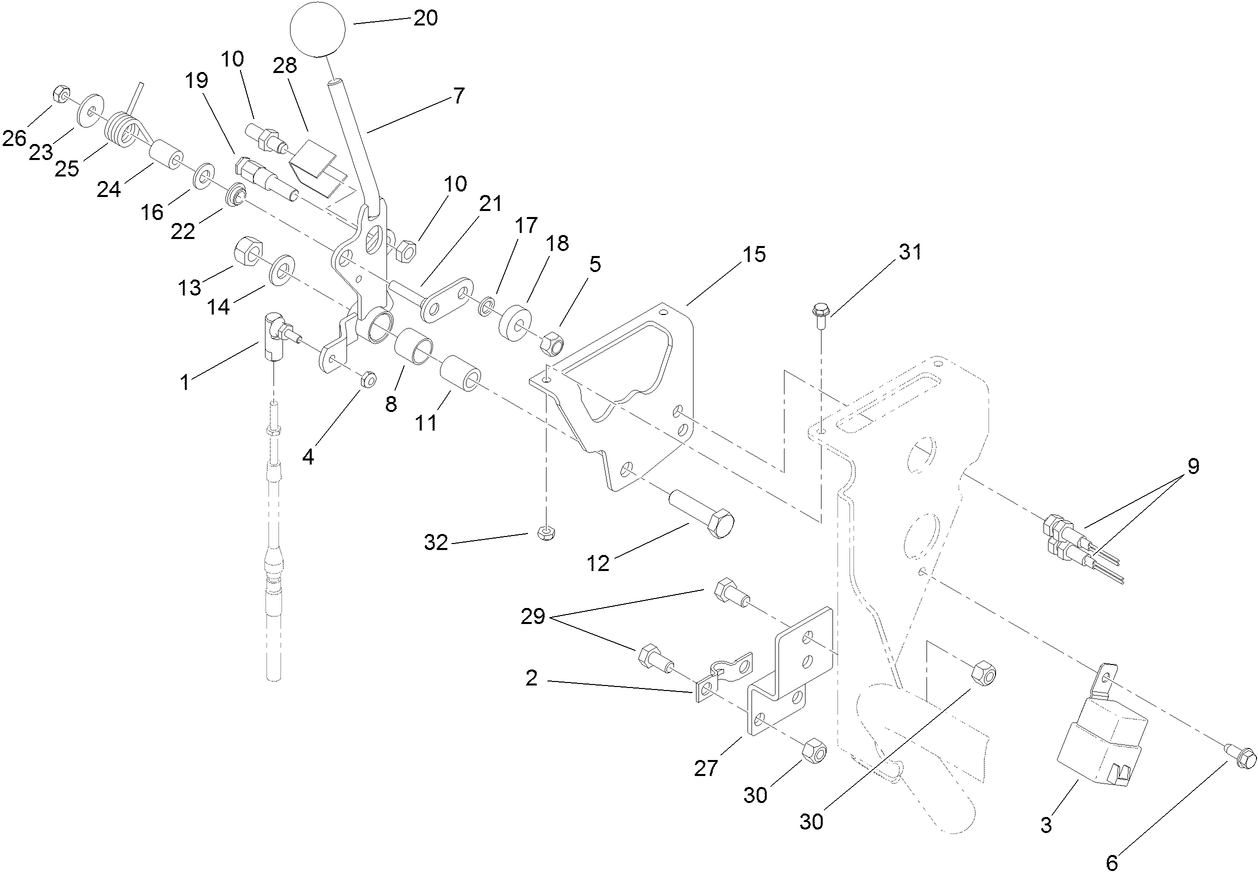 Speed Selector Lever Assembly